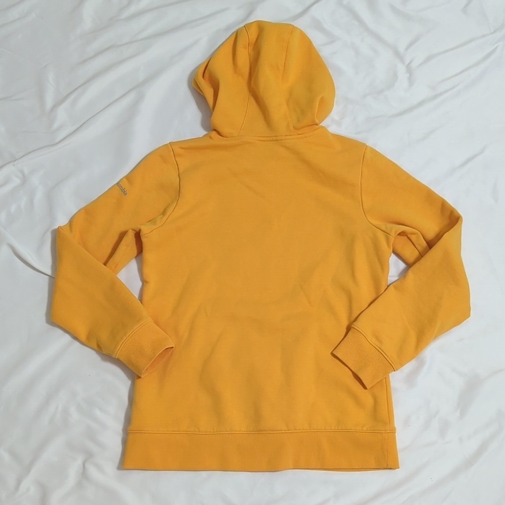 Columbia Logo Hoodie, Color Bright Marigold Size S - Picture 13 of 15